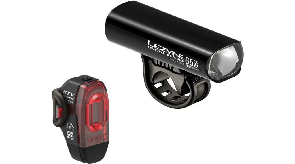 Lezyne Hecto Drive Pro 65/KTV Drive StVZO Set D'éclairage 2 Lezyne Hecto Drive Pro 65/KTV Drive StVZO Set D'éclairage